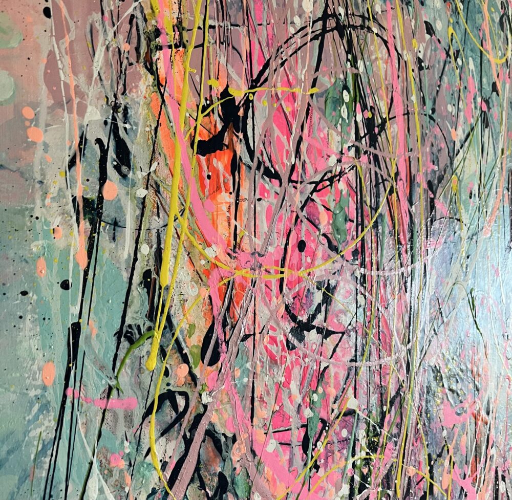 Abstrakte Kunst auf Leinwand